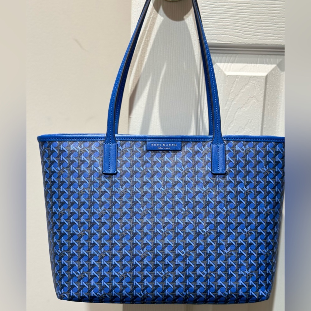 Tory Burch Blue Ever Ready Tote Bag
